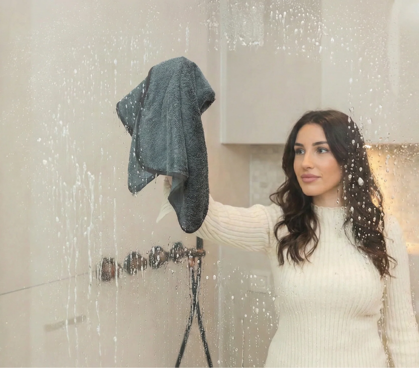 Chiffon Microfibre Magique XXL – Spécial Salle de Bain (ULTRA ABSORBANT)