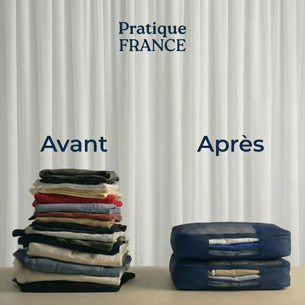 Set de 6 Organiseurs de Voyage – Sacs de Rangement Étanches & Grande Capacité